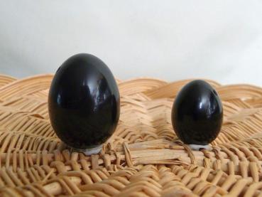 Preview: Lamellenobsidian Edelstein-Eier,  ca. 3 cm, Made in Germany